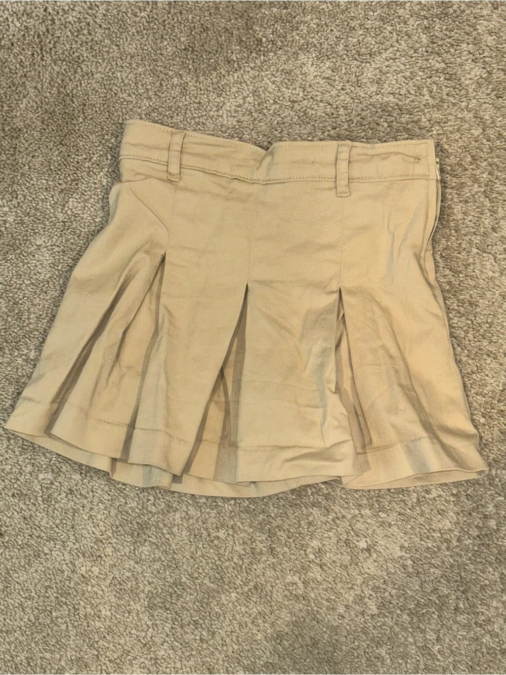 Gymboree Tan Pleated Skort with Belt Loops